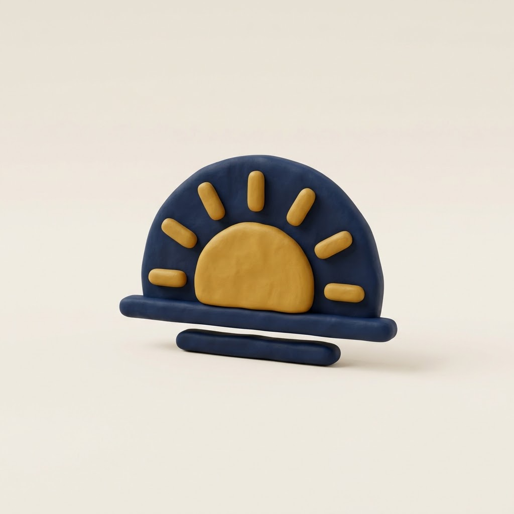 Nappe icon - real relief sunrise